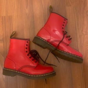 Red Patent Leather Dr Martens. Brand new! So cool!